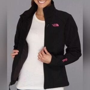 The North Face Windwall Apex Bionic Zip Up Black/Pink Jacket Size S $199
